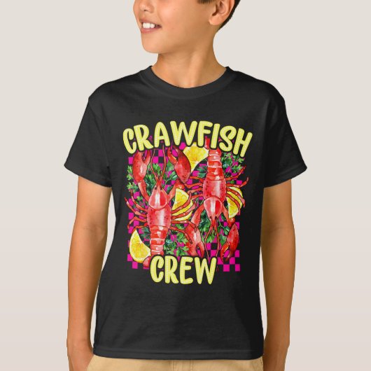 Retro Crawfish Crew Cajun Boil Season For Men Wome T-Shirt (Vorderseite)