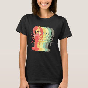 Retro Crawfish Krawfish Cajun Meeresfrüchte essen T-Shirt