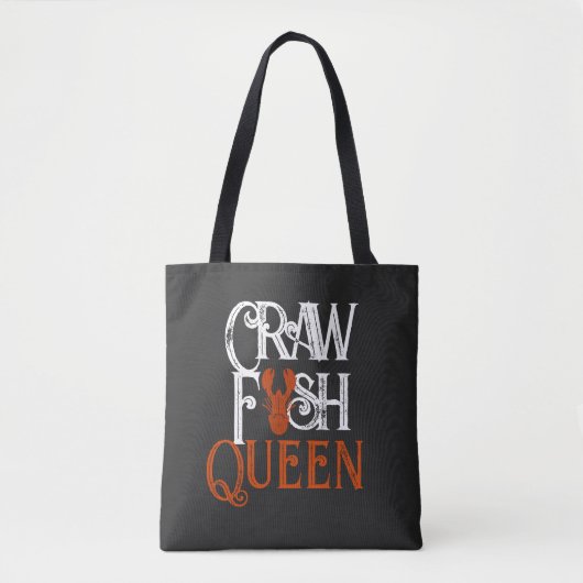 Retro Crawfish Queen Seafood Tasche (Vorderseite)