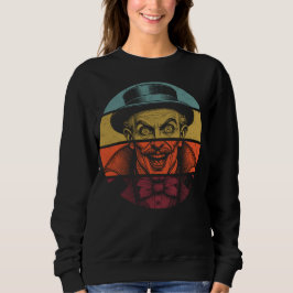 Retro Crazed Gesicht Illusionist Frauen Sweatshirt