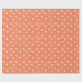 Retro Cream & Gold Daisy Blume Geschenkpapier (Flach)