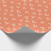 Retro Cream & Gold Daisy Blume Geschenkpapier (Ecke)