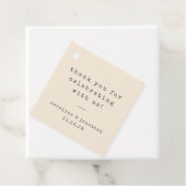 Retro Cream Schreibmaschine Custom Wedding Vielen  Geschenkanhänger (Beispiel)