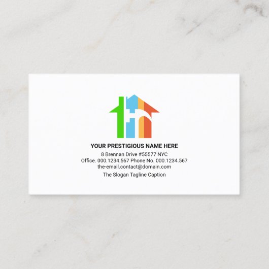 Retro Creative Gold Handyman Tools Motif Builder Visitenkarte (Rückseite)