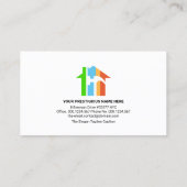 Retro Creative Handyman Tools Motif Builder Visitenkarte (Rückseite)