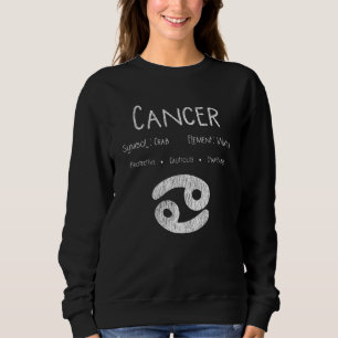 Retro-Crebs-Zodiak-Zeichen-Geschenk für Astrologie Sweatshirt
