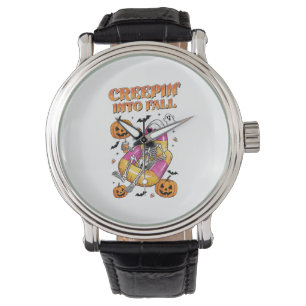 Retro Creepin in HerbstHalloween Armbanduhr