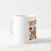 Retro Creepin in HerbstHalloween Kaffeetasse (Vorderseite Links)