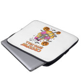 Retro Creepin in HerbstHalloween Laptopschutzhülle (Vorne Knopf)