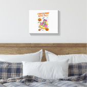 Retro Creepin in HerbstHalloween Leinwanddruck (Insitu (Schlafzimmer))