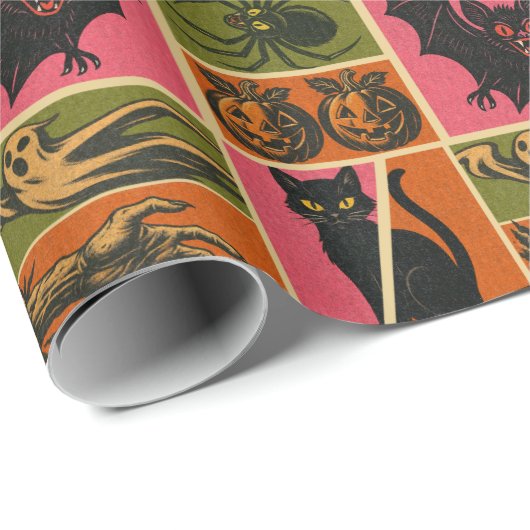 Retro-Creeps Geschenkpapier (Rolleneckpunkt)