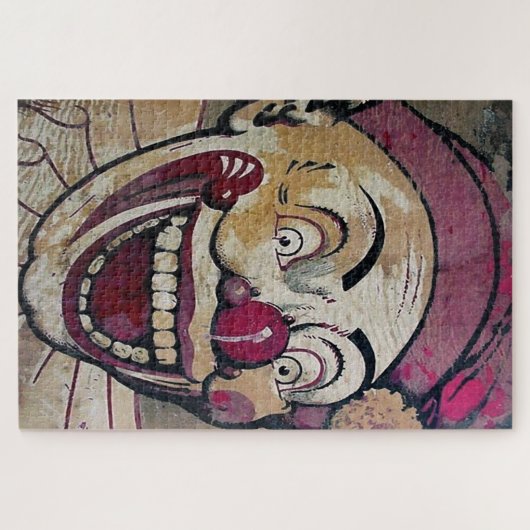 Retro Creepy Clown Puzzle (Horizontal)