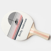 Retro Creepy mit Name Tischtennis Schläger (Seitenansicht)
