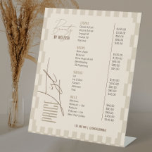 Retro-Creme-Beige-Frisör-Salon-Spa-Preisliste