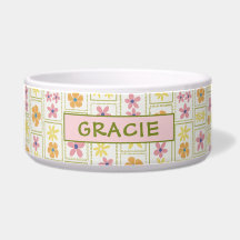 Retro-Creme-Patchwork-Blumenmuster großes individu