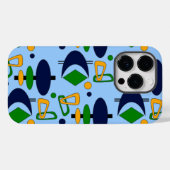 Retro-Crescent Totem-Formen Case-Mate iPhone Hülle (Rückseite (Horizontal))