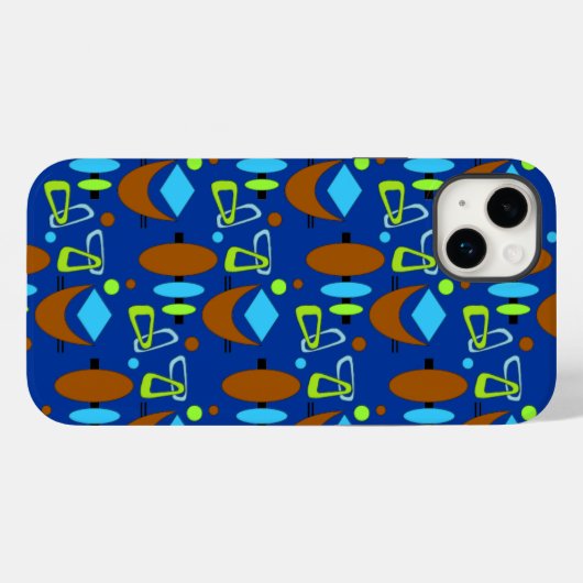 Retro-Crescent Totem-Formen Case-Mate iPhone Hülle (Rückseite (Horizontal))