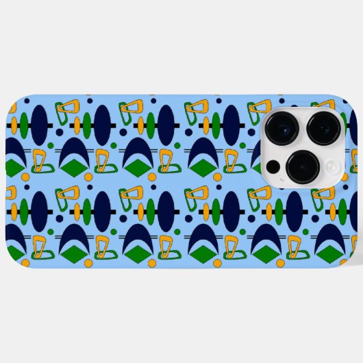 Retro-Crescent Totem-Formen Case-Mate iPhone Hülle (Rückseite (Horizontal))