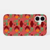 Retro-Crescent Totem-Formen iPhone 16 Hülle (Rückseite (Horizontal))