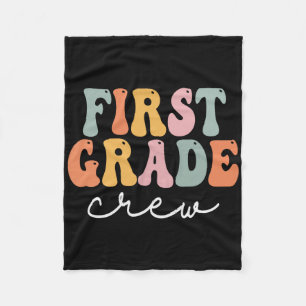 Retro-Crew der ersten Klasse, groovy, vintage, ers Fleecedecke