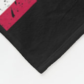 Retro Cricket American Flag Design  Fleecedecke (Ecke)