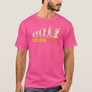 Retro-Cricket-Evolution für Cricket-Spieler oder L T-Shirt