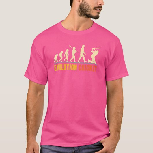 Retro-Cricket-Evolution für Cricket-Spieler oder L T-Shirt (Vorderseite)