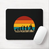 Retro Cricket Evolution - Lustiges Cricket Mousepad (Mit Mouse)