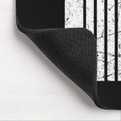 Retro Cricket-Spieler Tter Design Mousepad (Ecke)