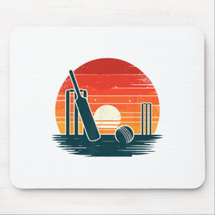 Retro Cricket T Cricketspieler Tsman Bowler  Mousepad