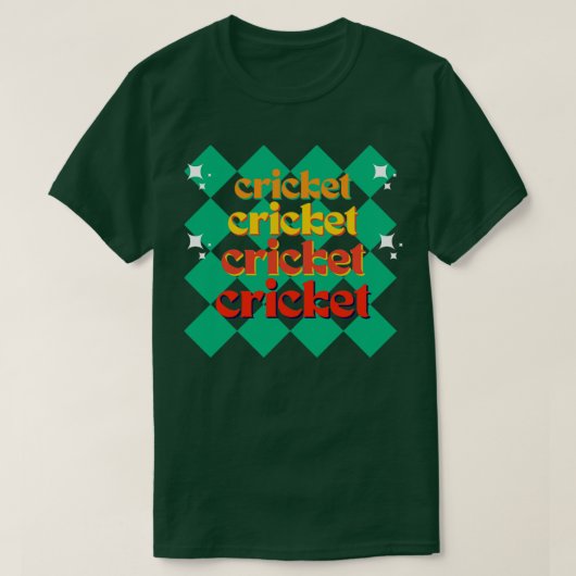 Retro-Cricket T-Shirt (Design vorne)