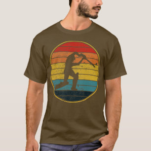 Retro Cricket Vintag Cricket Player T-Shirt