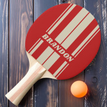 Retro Crimson Board Streifen mit Namen