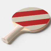 Retro Crimson Drei fette Streifen Tischtennis Schläger (Vorderseite)