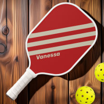 Retro Crimson Drei Streifen mit Namen