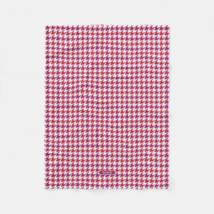 Retro-Crimson-lila Hahnentrittmuster kariertes Mus Fleecedecke