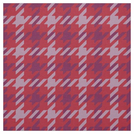 Retro-Crimson-lila Hahnentrittmuster kariertes Mus Stoff (Muster)