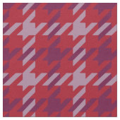 Retro-Crimson-lila Hahnentrittmuster kariertes Mus Stoff (Nahaufnahme)