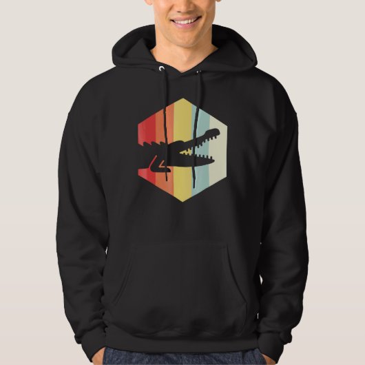 Retro Crocodile Hoodie (Vorderseite)