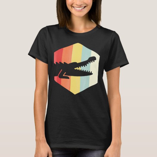 Retro Crocodile T-Shirt (Vorderseite)