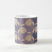 Retro-Crocus Tapete in blauen Lila Kaffeetasse (Mittel)
