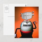 Retro Croppe Toy Robot 03 Postkarte (Vorne/Hinten)