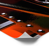 Retro Croppe Toy Robot 04 Poster (Ecke)