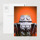 Retro Croppe Toy Robot 04 Postkarte (Vorne/Hinten)