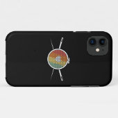 Retro Cross Stich Case-Mate iPhone Hülle (Rückseite (Horizontal))
