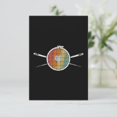 Retro Cross Stich Dankeskarte (Stehend Vorderseite)