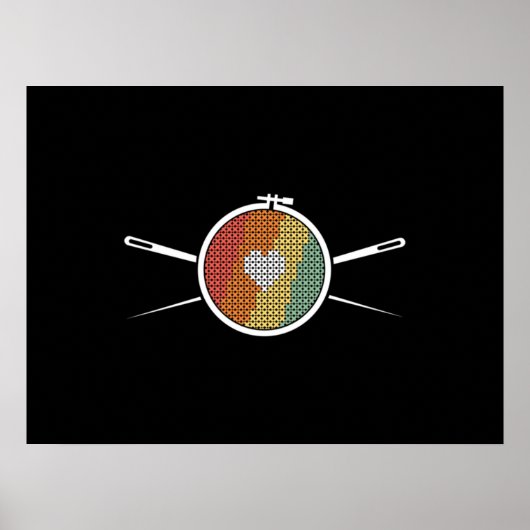 Retro Cross Stich Poster (Vorne)