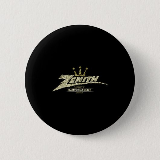 Retro Crown Clic Vintage Lustiger Spruch Zenith  Button (Vorderseite)