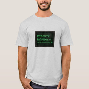 Retro-CRT-Monitor-Terminal "Install Humanity" Fehl T-Shirt