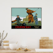 Retro Cruden Bay Scotland Golf Ad Poster (Küche)